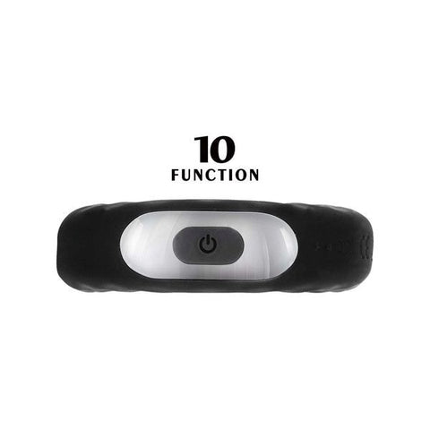 Enhancer Vibrating Cockring 10 Speeds Silicone Abs - Vibrating Cock Rings
