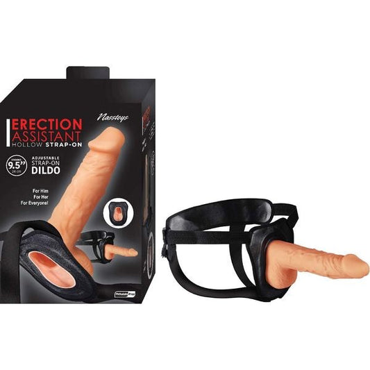 9.5 Inch Hollow Strap-On Erection Assistant by Nasstoys - Strap On Sextoys