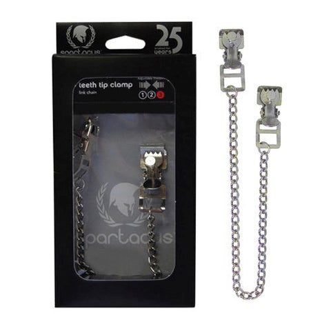 Toothy Metal Nipple Clamps by Spartacus Enterprises - Nipple and Clit Clamps