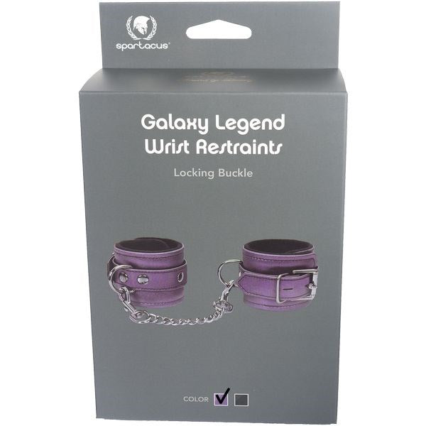 Galaxy Legend Velvety Leather Wrist Cuffs - Cuffs and Restraints