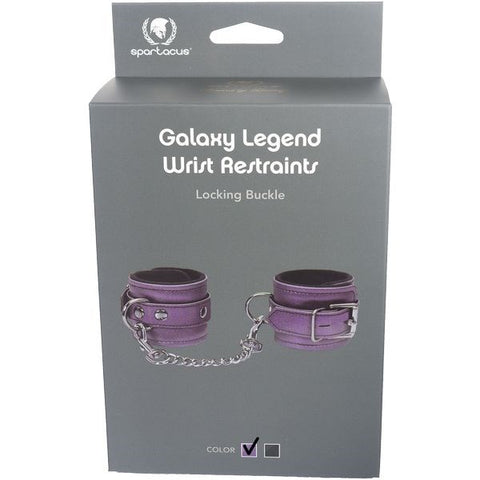 Galaxy Legend Velvety Leather Wrist Cuffs - Cuffs and Restraints
