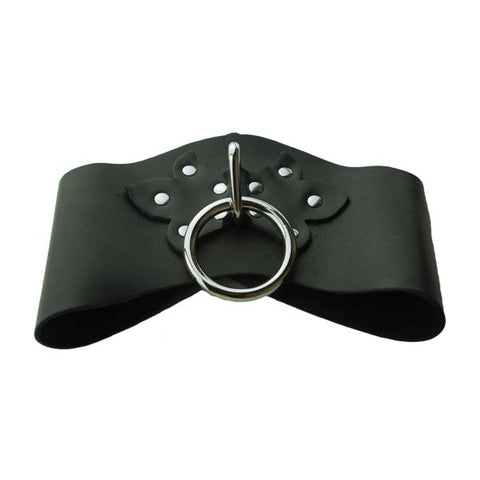 Leather O-Ring Posture Collar by Spartacus Enterprises - Collars and Leads