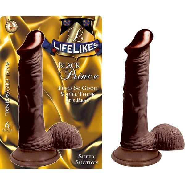 LIFELIKES Black Prince - Powerful Suction Cock for Intimate Delight - Realistic Dildos