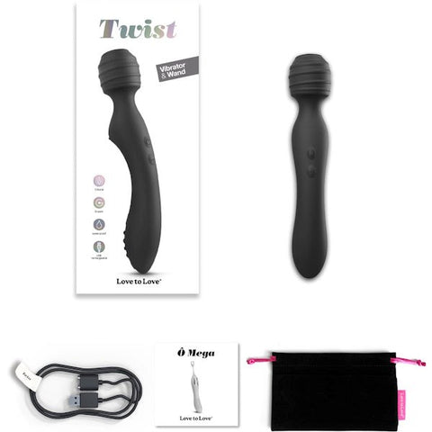 Twist Double Ender Vibrating Sex Wand by Love To Love - Body Wands