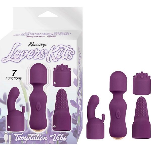 LOVERS KITS Temptation - Rechargeable Mini Wand Vibe - Body Wands