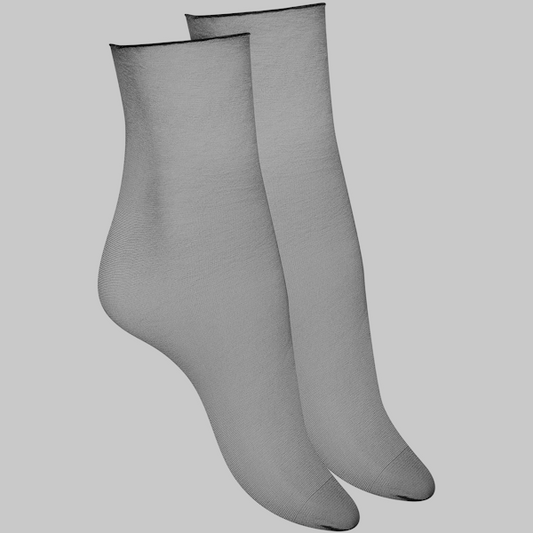 Maison Close Elegant Cut-and-Curl Sheer Socks
