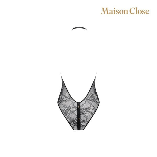 MAISON CLOSE Lace Button-up Body Suit Gift Box