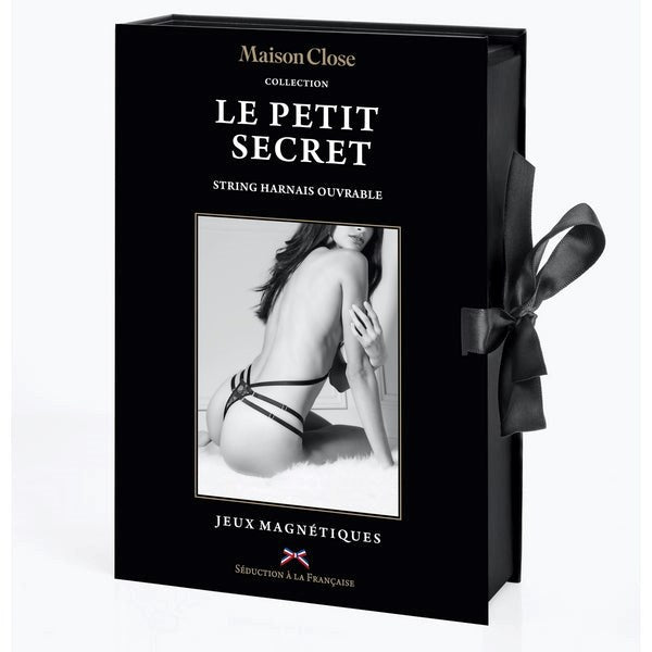 MAISON CLOSE Lace Thong With Harness Gift Box - Her Fetish