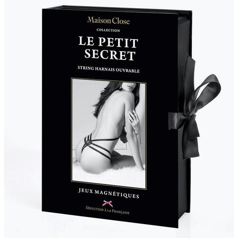 Lace Thong With Harness Gift Box by Maison Close - Her Fetish