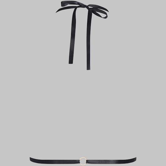 Maison Close Lace & Satin Adjustable Harness - Jewelry-like Elegance