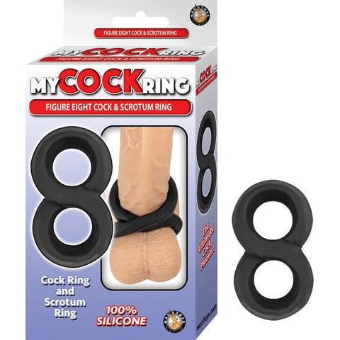 My Cockring Figure 8 Cock And Scrotum Ring by Nasstoys - Stretchy Cock Rings