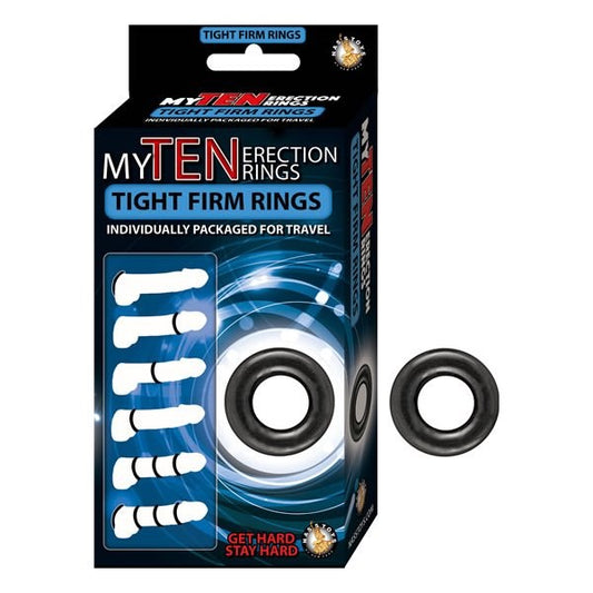 My Ten Erection Rings Tight Firm Rings by Nasstoys - Stretchy Cock Rings