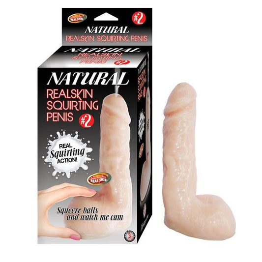 Natural Realskin Squirting Penis No 2 7 25 Inch - Realistic Dildos