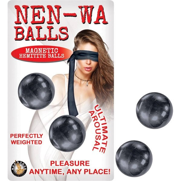 NEN-WA Magnetic Hematite Pleasure Balls - Phthalate-Free Intimacy - Love Eggs and Kegel Exercisers