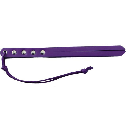 Purple Oil Tan Leather Mini Whip Swatter - Whips And Crops