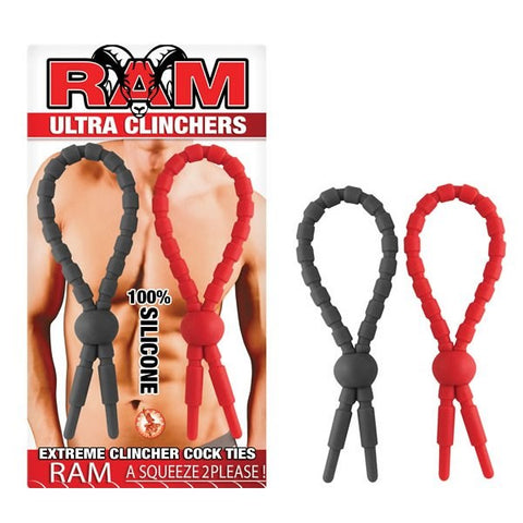 Ram Penis Ultra Clinchers Adjustable by Nasstoys - Stretchy Cock Rings