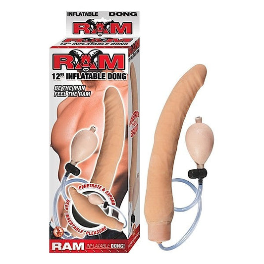 RAM 12in Realistic Inflatable Dong Expands to x3 Girth