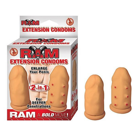 RAM Extension Condoms 2 in 1 by Nasstoys - Pumps, Extenders and Sleeves