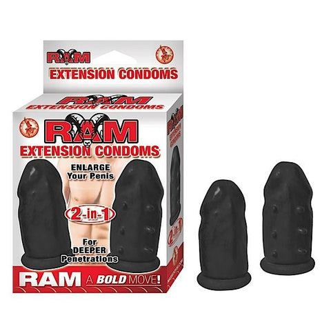 RAM Extension Condoms 2 in 1 by Nasstoys - Pumps, Extenders and Sleeves