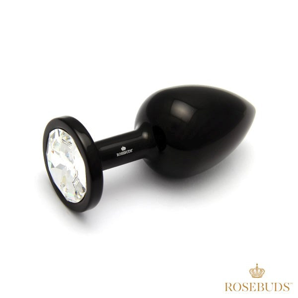 Rosebuds Premium Crystal-Topped Aluminium Butt Plug - Butt Plugs