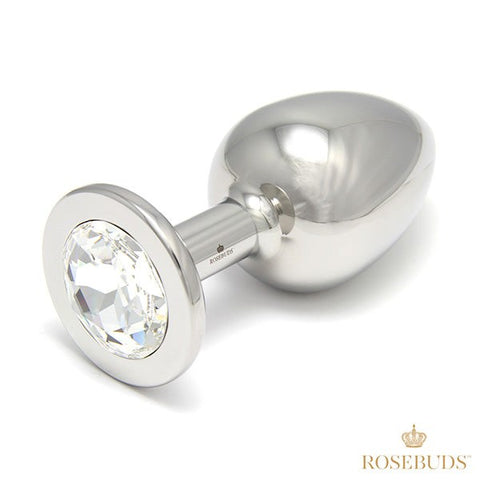 Luxe Stainless Steel XL Jeweled Anal Plug - Butt Plugs