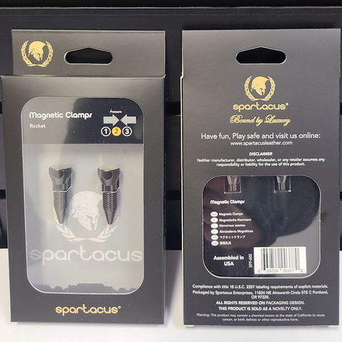 Adjustable Magnetic Stimulation Clamps by Spartacus - Nipple and Clit Clamps