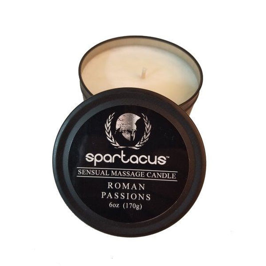 SPARTACUS Sensual Soy Wax Massage Candles - Aromatherapy for Romantic Nights