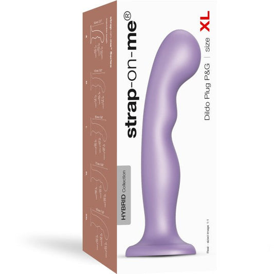 STRAP ON ME Angled Dildo Plug P&G Stimulator - Lilac