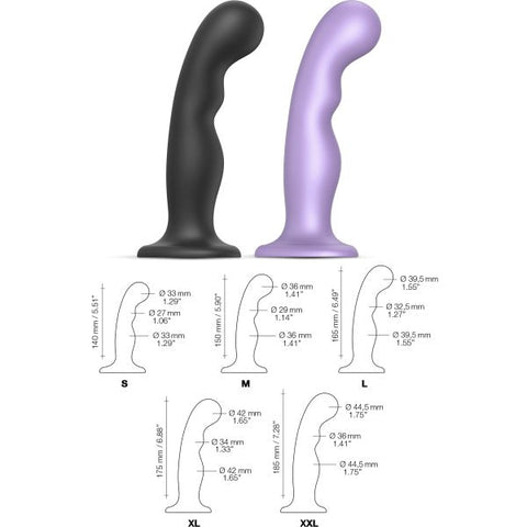 Angled Dildo Plug P&G Stimulator by Strap-On-Me - Anal Dildos