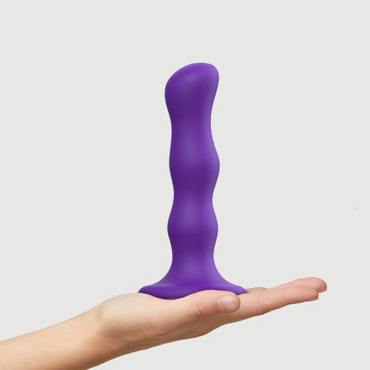 Euphoric Enchantment - Strap-On-Me Silicone Dildo Plug with Rotating Geisha Balls