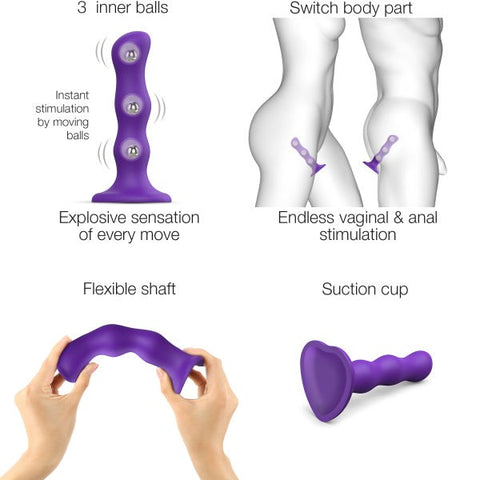 Medium Geisha Ball Dildo Plug by Strap On Me - Anal Dildos