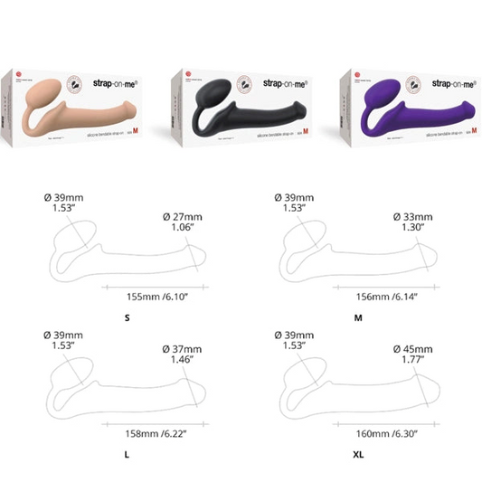 STRAP-ON-ME Semi-Realistic Strapless Strap-On - Large for Dual Delight