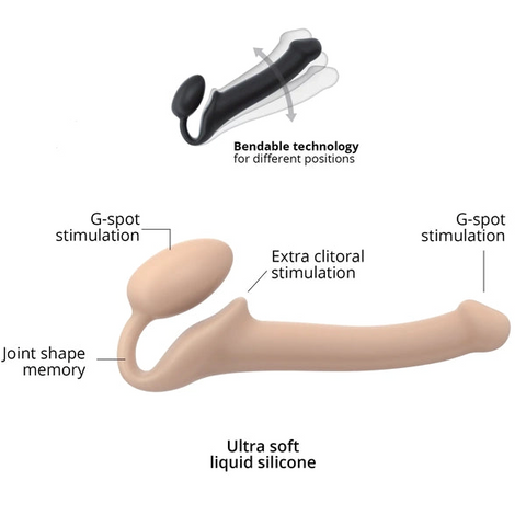Semi-Realistic Strapless Strap-On - Large by Strap-On-Me - Strap On Sextoys
