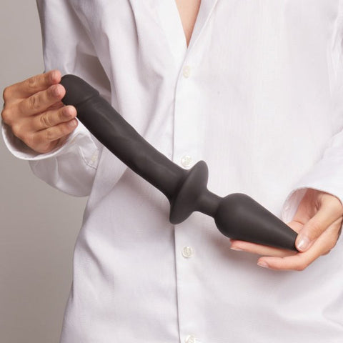 Switch Black Realistic Plug-In Dildo by Strap On Me - Anal Dildos