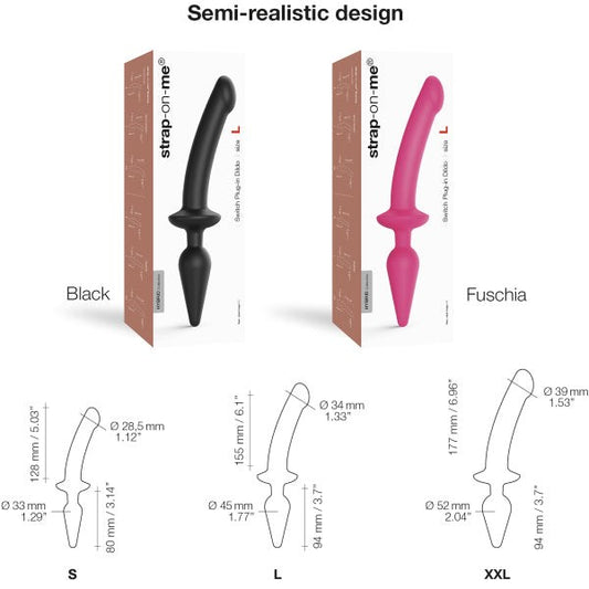 STRAP-ON-ME Switch Plug-In Semi-Realistic Fuchsia
