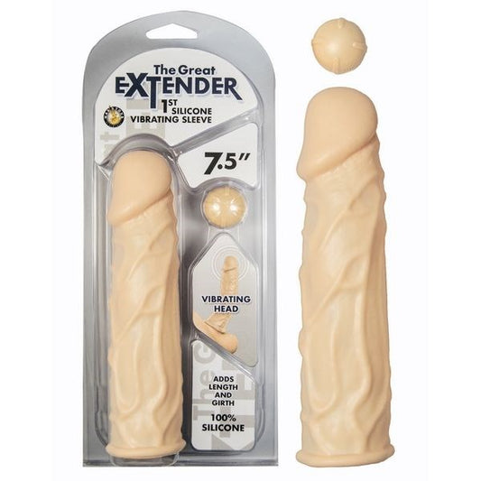 Nasstoys' Silicone Vibrating Penis Extender - Enhance Your Experience