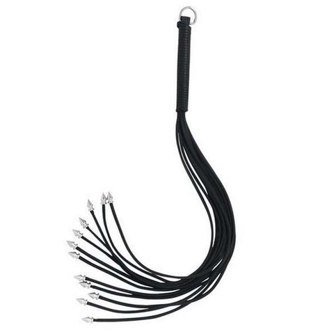 Thong Whip With Spiked Metal Ends by Spartacus Enterprises - Whips And Crops