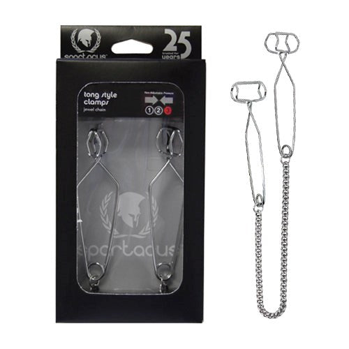 Spartacus Enterprises Tong Style Nipple Torture Ultra Endurance Clamps - Nipple and Clit Clamps