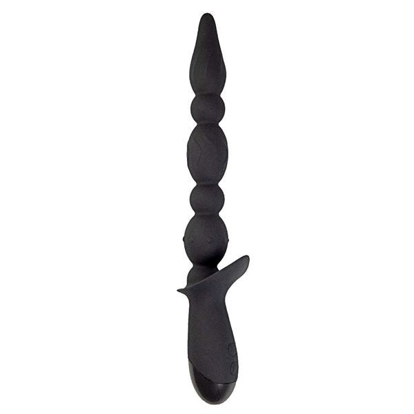 Nasstoys Vibrating Anal Pleasure Wand - 10 Modes, 5 Beads - Anal Beads and Balls