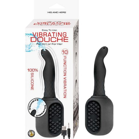 10 Function Silicone Vibrating Douche by Nasstoys - Enemas and Douches