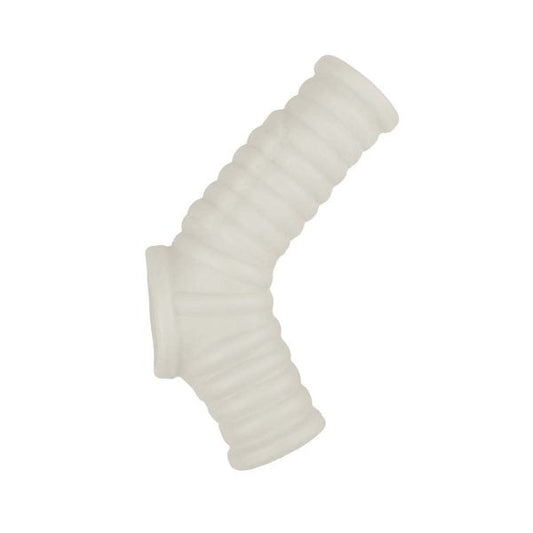 Pleasure-Enhancing Vibrating Ribbed Cock Sleeve - Pumps, Extenders and Sleeves
