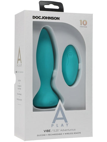 A-Play Vibe Adventurous Anal Plug by Doc Johnson - Butt Plugs