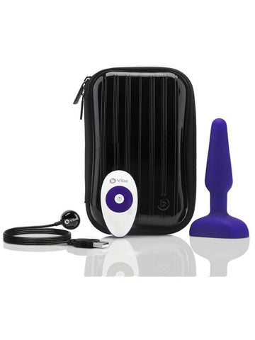 Trio Vibrating Remote Control Butt Plug by B-Vibe - Butt Plugs
