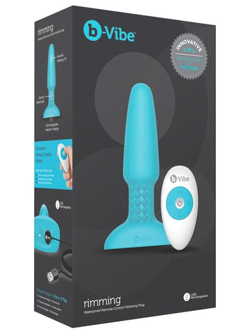 USB Rechargeable Rimming 2 Plug Black by B-Vibe - Butt Plugs