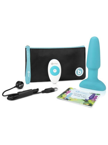 USB Rechargeable Rimming 2 Plug Black by B-Vibe - Butt Plugs