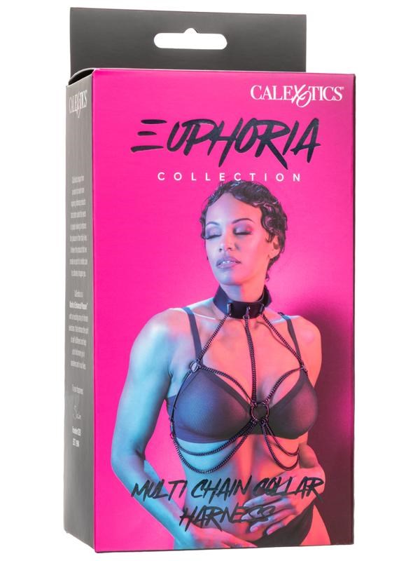 Euphoria Collection Multi Chain Fetish Collar Harness - - Collars and Leads