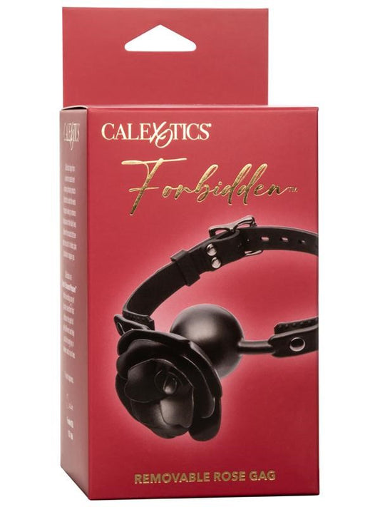 Forbidden Removable Rose BDSM Play Ball Gag - - Bondage Gags and Bits