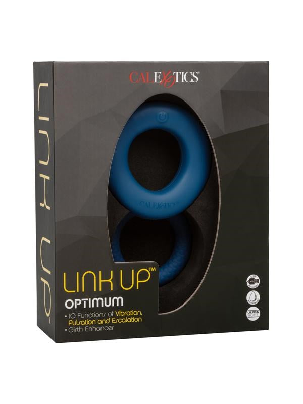 Link Up Optimum Dual-Motor Silicone Vibrating Cock Ring - - Vibrating Cock Rings