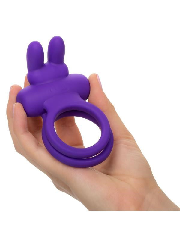 Rechargeable Rockin Rabbit Enhancer Vibrating Cock Ring - - Vibrating Cock Rings