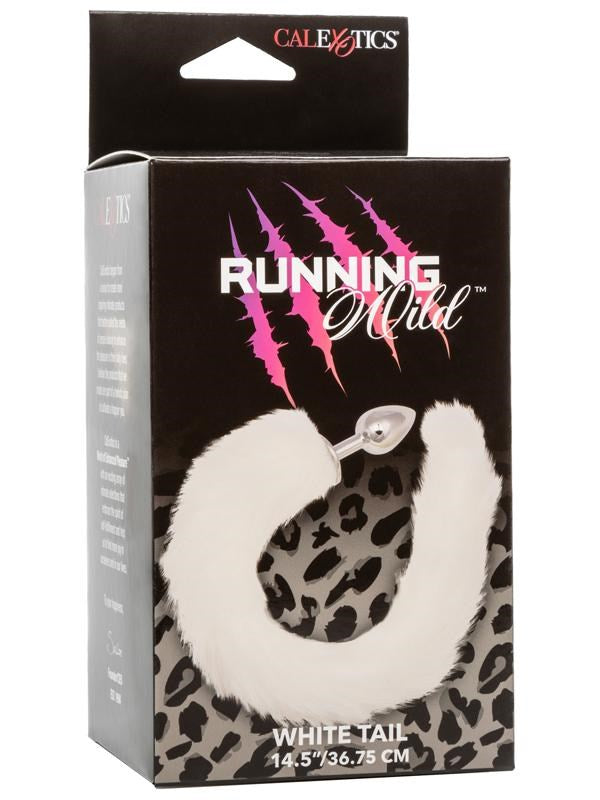 Running Wild Tail Metallic Anal Probe with Long Synthetic Fur - - Butt Plugs